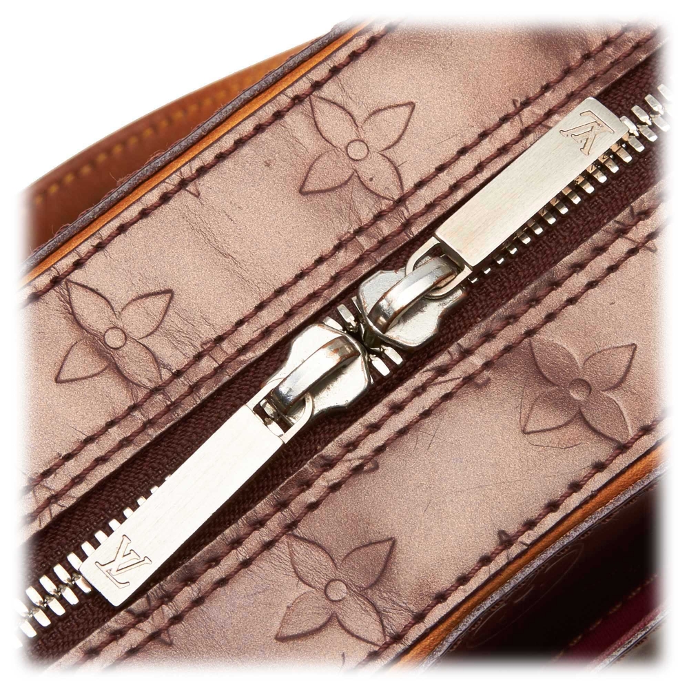 Louis Vuitton Vintage - Monogram Glace Alston Bag - Dark Brown - Leather  Handbag - Luxury High Quality - Avvenice