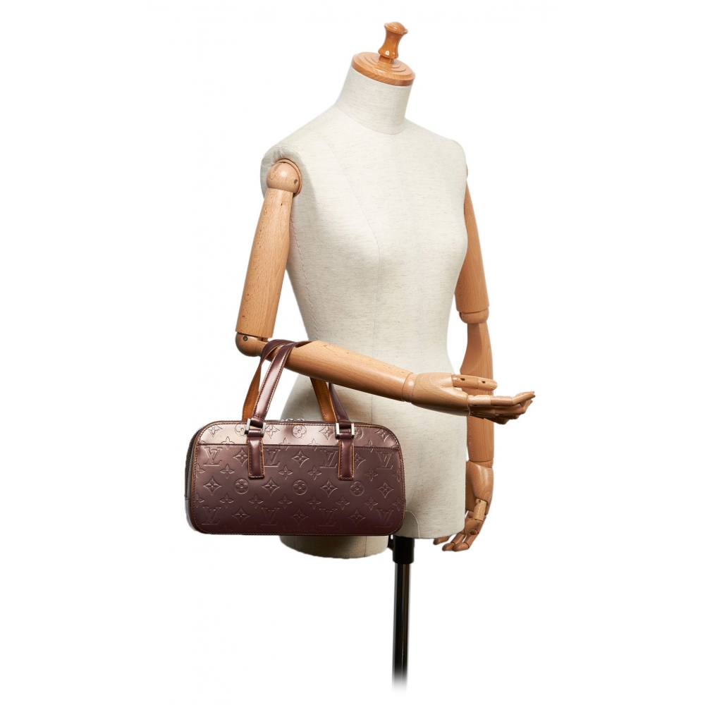 Purple Louis Vuitton Monogram Mat Shelton Handbag