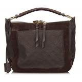 Louis Vuitton Vintage - Monogram Empreinte Audacieuse PM Bag - Dark Brown - Leather and Suede Handbag - Luxury High Quality