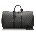 Louis Vuitton Vintage - Damier Graphite Keepall Bandouliere 55 Bag - Nero Grigio - Borsa in Pelle - Alta Qualità Luxury