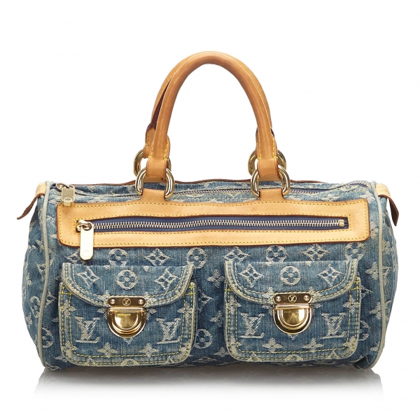 Louis Vuitton Vintage - Monogram Denim Neo Speedy Bag - Denim - Borsa in Pelle - Alta Qualità Luxury