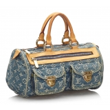 Louis Vuitton Vintage - Monogram Denim Neo Speedy Bag - Denim - Leather Handbag - Luxury High Quality