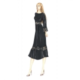 Sofia Provera - Ossidiana - Abito - Luxury Exclusive Collection - Haute Couture Made in Italy - Abito di Alta Qualità