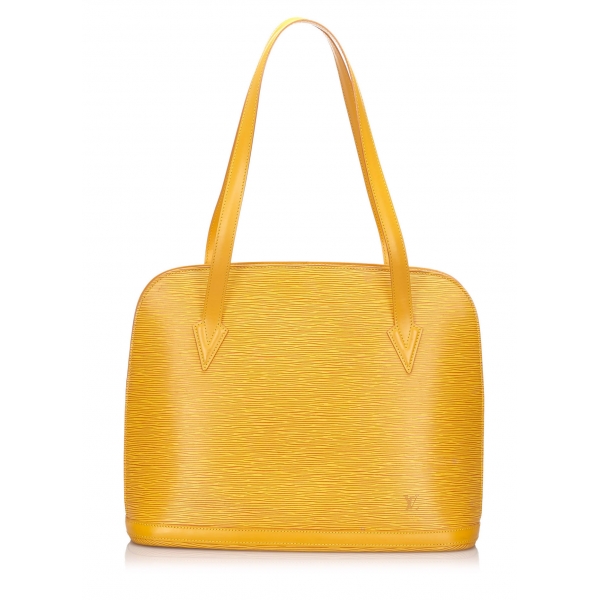 Louis Vuitton Vintage - Epi Lussac Bag - Giallo - Borsa in Pelle Epi e Pelle - Alta Qualità Luxury