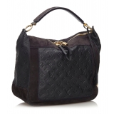 Louis Vuitton Vintage - Monogram Empreinte Audacieuse MM Bag - Navy Blue - Leather and Suede Handbag - Luxury High Quality