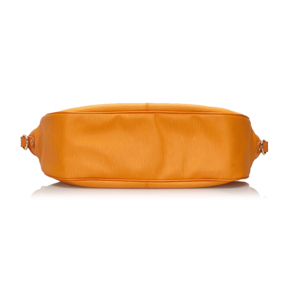 Louis+Vuitton+Dhanura+Shoulder+Bag+GM+Orange+Epi+Leather for sale online