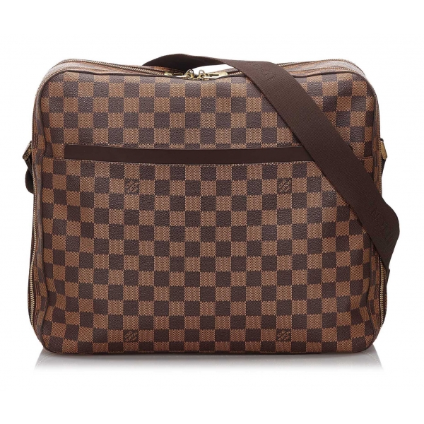 Men's Louis Vuitton Damier Ebene Monogram Messenger MM Bag. For