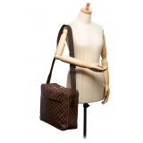 Louis Vuitton Vintage - Damier Ebene Dorsoduro Bag - Marrone - Borsa in Tela Damier e Pelle - Alta Qualità Luxury