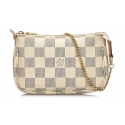 Louis Vuitton Vintage - Damier Azur Mini Pochette Accessoires Pouch - Bianco - Pochette in Tela Damier - Alta Qualità Luxury