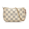 Louis Vuitton Vintage - Damier Azur Mini Pochette Accessoires Pouch - Bianco - Pochette in Tela Damier - Alta Qualità Luxury