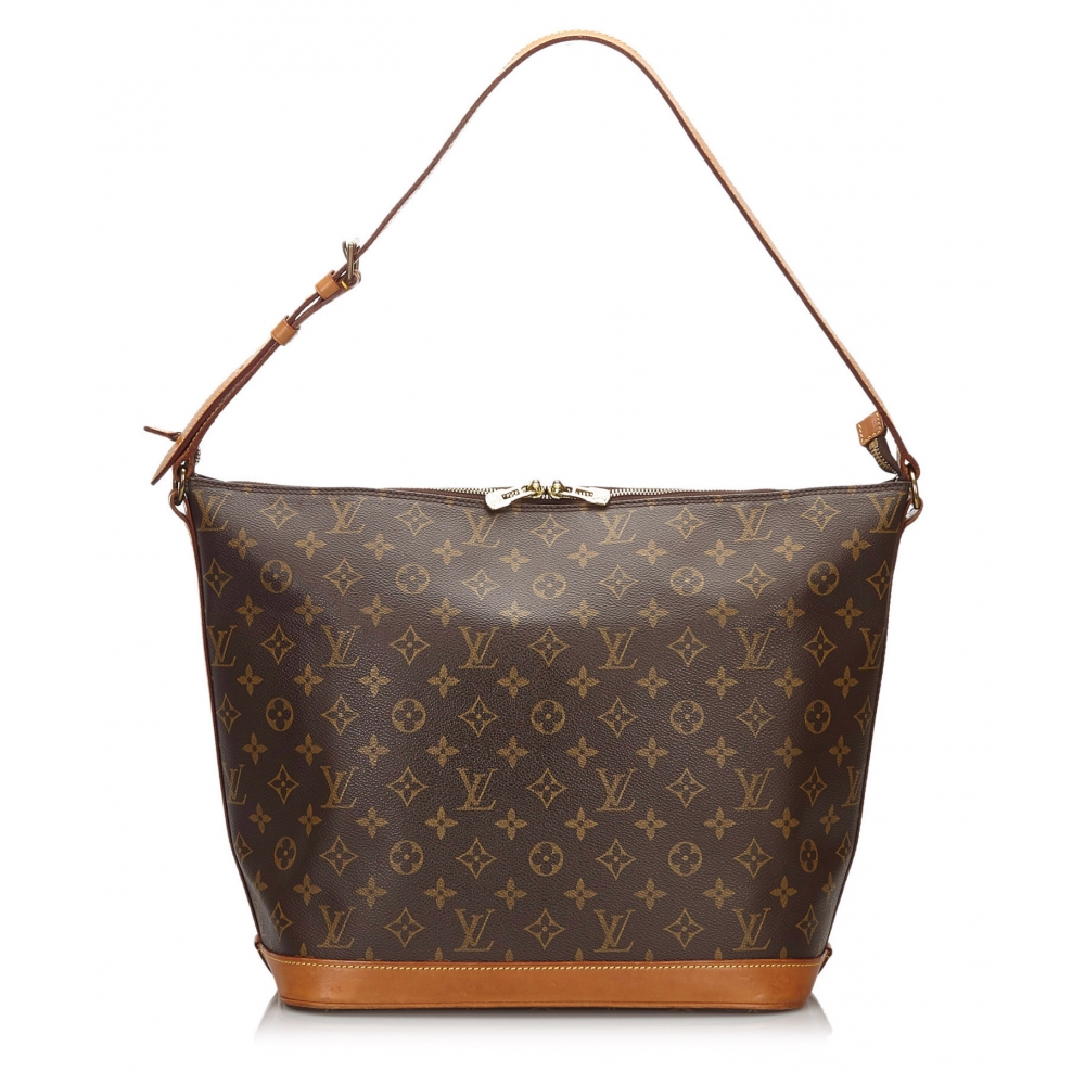 Louis Vuitton Vintage - Monogram Amfar 3 Bag - Brown - Monogram Canvas and Vachetta Leather ...