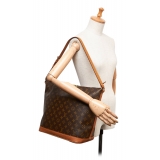 Louis Vuitton Vintage - Monogram Amfar 3 Bag - Brown - Monogram Canvas and Vachetta Leather Handbag - Luxury High Quality