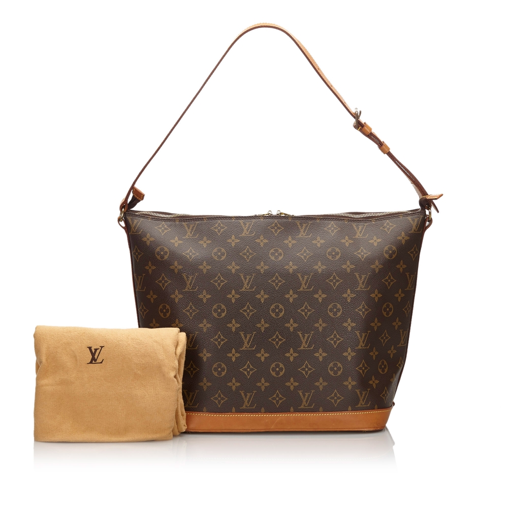 Louis Vuitton Vintage - Monogram Amfar 3 Bag - Brown - Monogram Canvas and Vachetta Leather ...