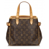 Louis Vuitton Vintage - Monogram Batignolles Vertical Bag - Brown - Canvas and Leather Handbag - Luxury High Quality