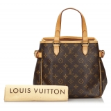 Louis Vuitton Vintage - Monogram Batignolles Vertical Bag - Marrone - Borsa in Tela e Pelle - Alta Qualità Luxury