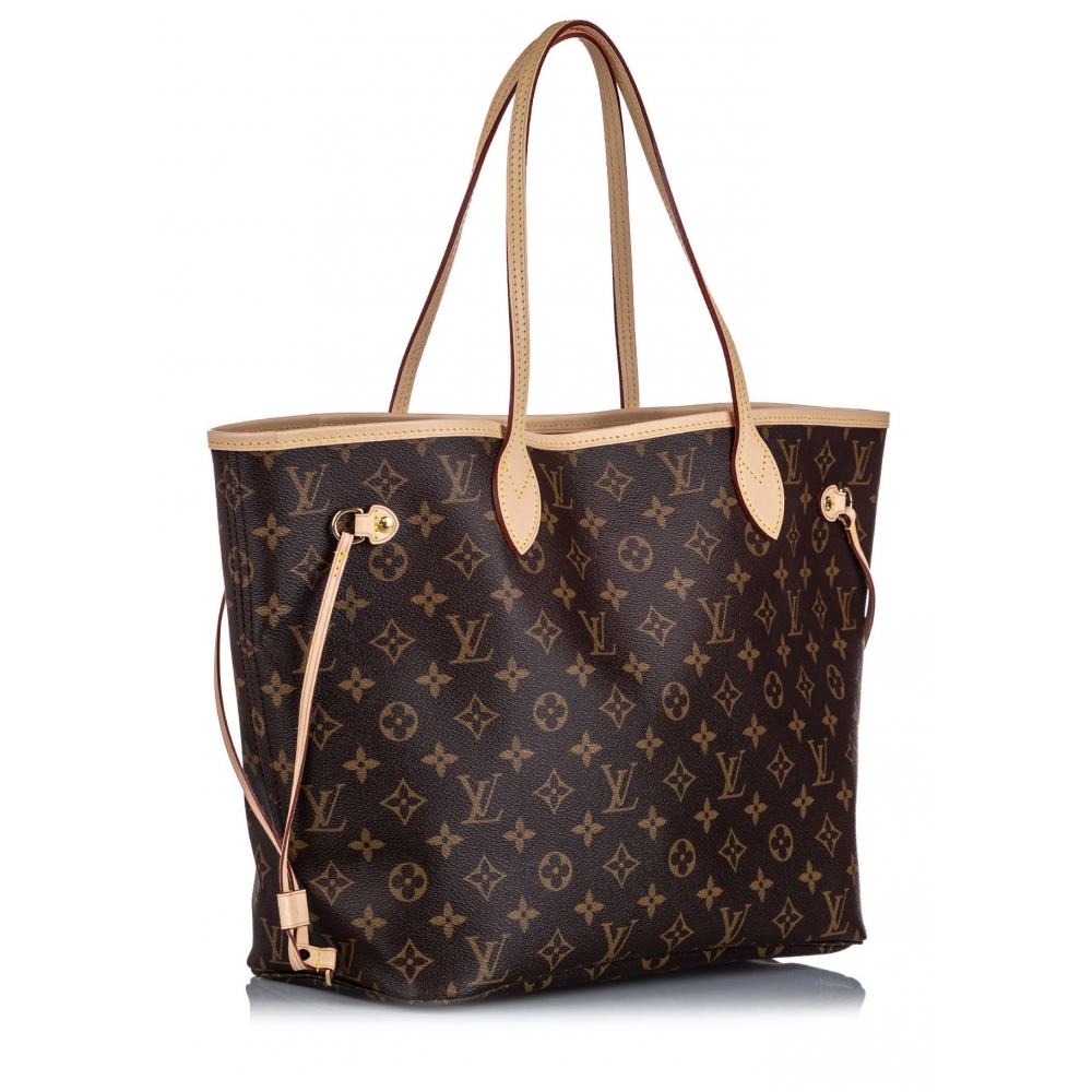 Louis Vuitton Vintage - Monogram Neverfull MM Bag - Brown - Monogram Canvas and Leather Handbag ...