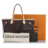 Louis Vuitton Vintage - Monogram Neverfull MM Bag - Marrone - Borsa in Tela Monogramma e Pelle - Alta Qualità Luxury