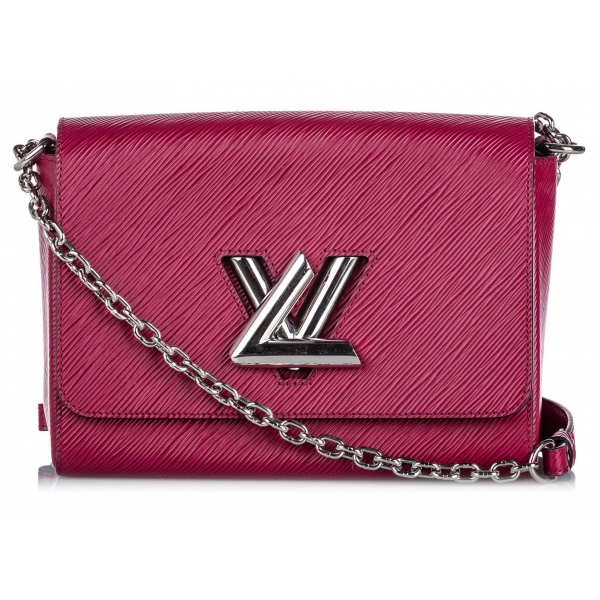 louis vuitton vintage epi twist mm bag pink leather and epi leather handbag luxury high quality