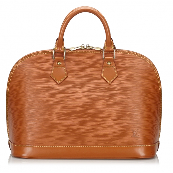 Louis Vuitton Vintage - Epi Alma PM Bag - Marrone - Borsa in Pelle Epi e Pelle - Alta Qualità Luxury