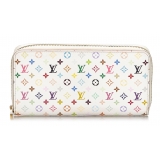 Louis Vuitton Vintage - Monogram Multicolore Zippy Wallet - Bianco - Portafoglio in Tela Monogramma - Alta Qualità Luxury