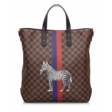 Louis Vuitton Vintage - Damier Savane Atlas Chapman Brothers Zebra Bag - Brown - Leather Handbag - Luxury High Quality