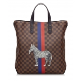 Louis Vuitton Vintage - Damier Savane Atlas Chapman Brothers Zebra Bag - Marrone - Borsa in Tela e Pelle - Alta Qualità Luxury