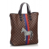 Louis Vuitton Vintage - Damier Savane Atlas Chapman Brothers Zebra Bag - Brown - Leather Handbag - Luxury High Quality