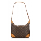 Louis Vuitton Vintage - Monogram Boulogne PM Bag - Brown - Monogram Canvas and Vachetta Leather Handbag - Luxury High Quality