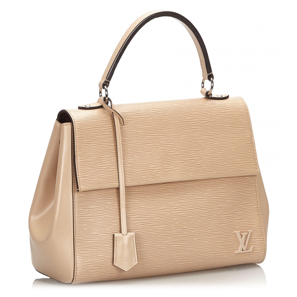 Cintura LV Louis Vuitton originale in pelle Epi color crema Crudo