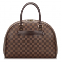 Louis Vuitton Vintage - Damier Ebene Nolita Bag - Marrone - Borsa in Tela Damier e Pelle - Alta Qualità Luxury