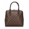 Louis Vuitton Vintage - Damier Ebene Brera Bag - Marrone - Borsa in Tela Damier e Pelle - Alta Qualità Luxury