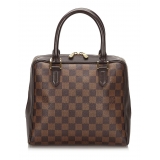 Louis Vuitton Vintage - Damier Ebene Brera Bag - Marrone - Borsa in Tela Damier e Pelle - Alta Qualità Luxury