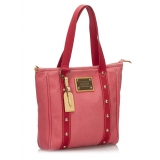 Louis Vuitton Vintage - Antigua Hippo MM Shoulder Bag - Pink - Fabric and Canvas Handbag - Luxury High Quality