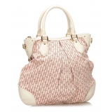 Louis Vuitton Vintage - Monogram Mini Lin Croisette Marina PM Bag - White Pink - Leather Handbag - Luxury High Quality