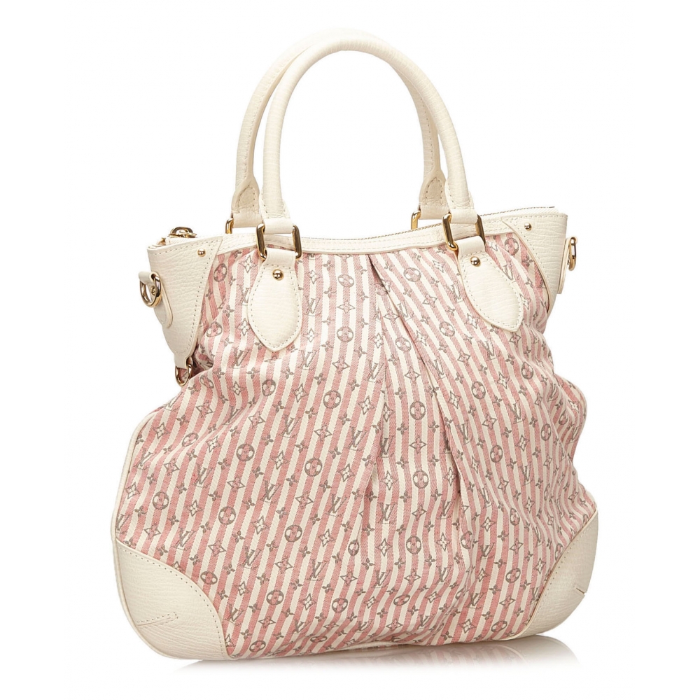 Louis Vuitton Vintage - Monogram Mini Lin Croisette Marina PM Bag - White Pink - Leather Handbag ...