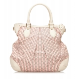 Louis Vuitton Vintage - Monogram Mini Lin Croisette Marina PM Bag - White Pink - Leather Handbag - Luxury High Quality