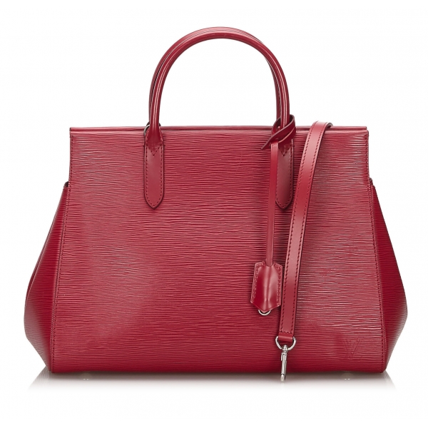 Louis Vuitton Vintage - Epi Marly MM Bag - Rossa - Borsa in Pelle Epi e Pelle - Alta Qualità Luxury