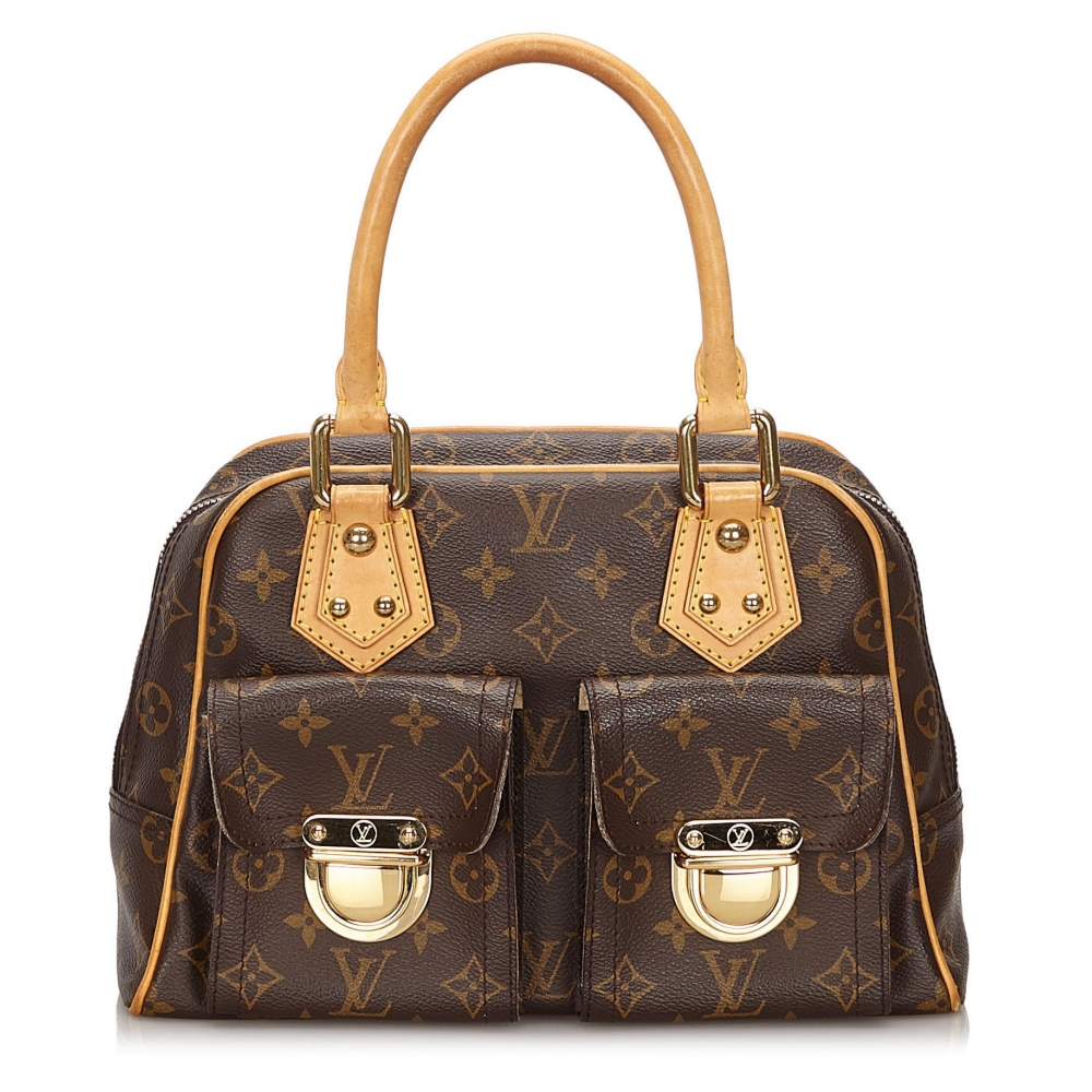 Louis Vuitton Vintage - Monogram Manhattan PM Bag - Brown - Monogram Canvas  and Vachetta Leather Handbag - Luxury High Quality