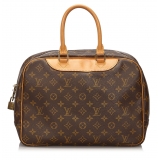 Louis Vuitton Vintage - Monogram Deauville Bag - Brown - Monogram Canvas and Leather Handbag - Luxury High Quality