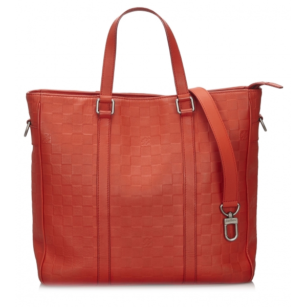 Louis Vuitton Vintage - Damier Infini Tadao Bag - Red - Leather Handbag - Luxury High Quality