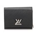 Louis Vuitton Vintage - Epi Twist Compact Wallet - Nero - Portafoglio in Pelle Epi e Pelle - Alta Qualità Luxury