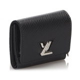 Louis Vuitton Vintage - Epi Twist Compact Wallet - Nero - Portafoglio in Pelle Epi e Pelle - Alta Qualità Luxury