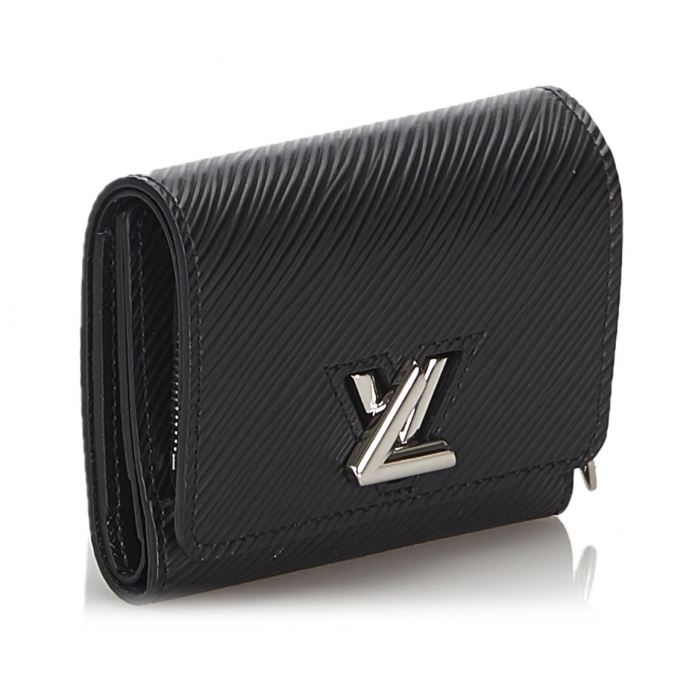 Louis Vuitton Vintage - Epi Twist Compact Wallet - Black - Leather