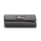 Louis Vuitton Vintage - Epi Twist Compact Wallet - Black - Leather and Epi Leather Wallet - Luxury High Quality