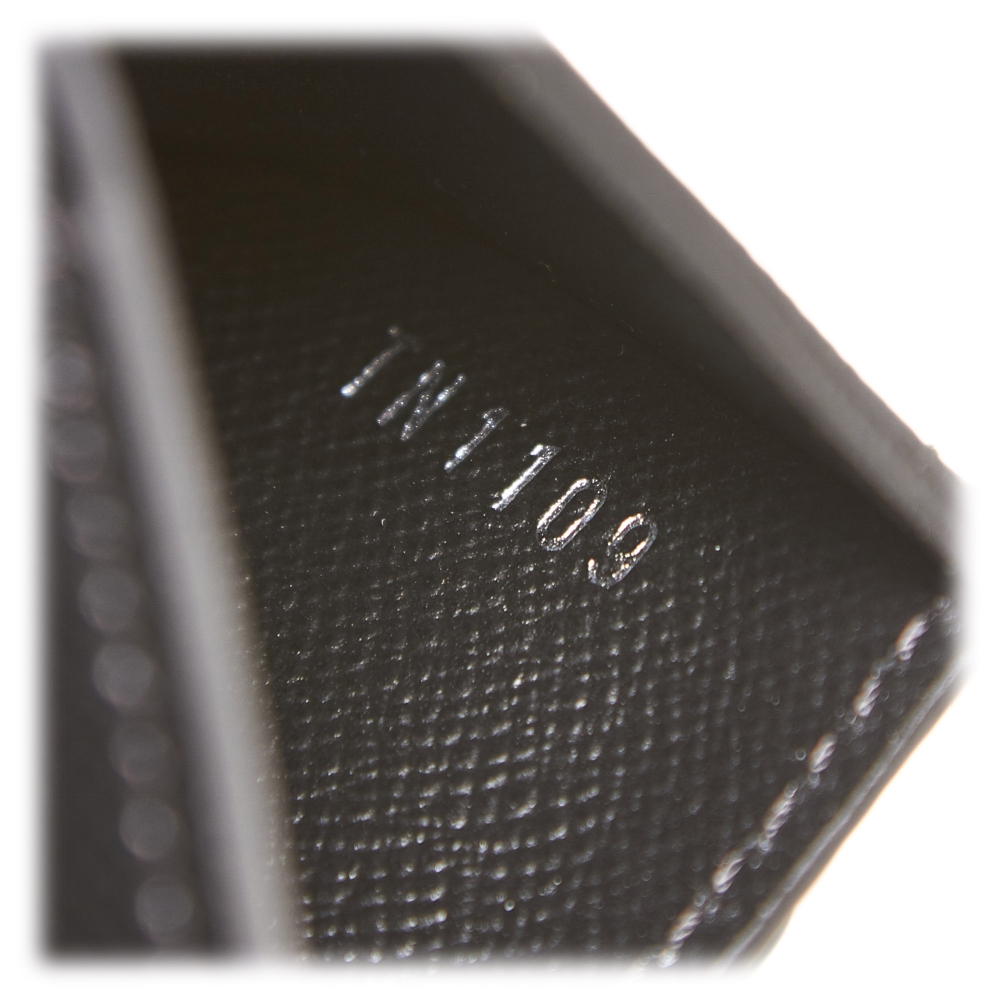 Louis Vuitton Vintage - Epi Twist Compact Wallet - Nero - Portafoglio in Pelle Epi e Pelle ...