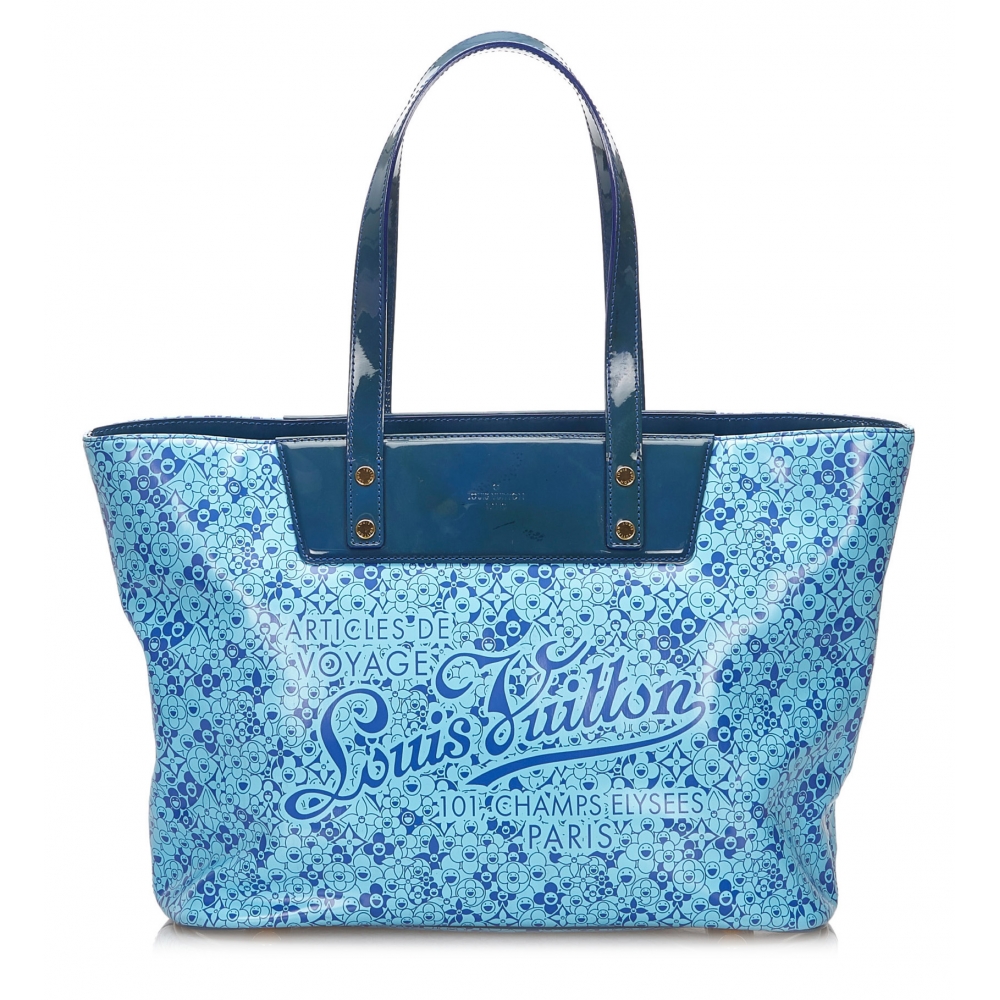 Louis Vuitton Vintage - Cosmic Blossom PM Bag - Blue - PVC and Leather Handbag - Luxury High ...