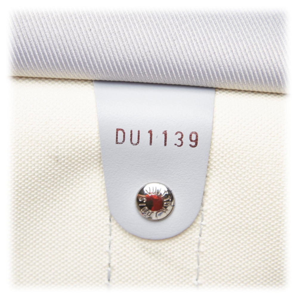 Louis Vuitton Vintage - Monogram Antartica Keepall Bandouliere Logo Story  50 Bag - White - Leather Handbag - Luxury High Quality - Avvenice