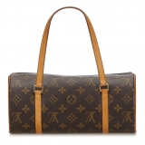 Louis Vuitton Vintage - Monogram Papillon 26 Bag - Brown - Monogram Canvas and Leather Vachetta Handbag - Luxury High Quality