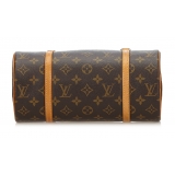Louis Vuitton Vintage - Monogram Papillon 26 Bag - Marrone - Borsa in Tela Monogramma e Pelle Vachetta - Alta Qualità Luxury