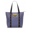 Louis Vuitton Vintage - Antigua Cabas MM Bag - Blue - Fabric and Canvas Handbag - Luxury High Quality